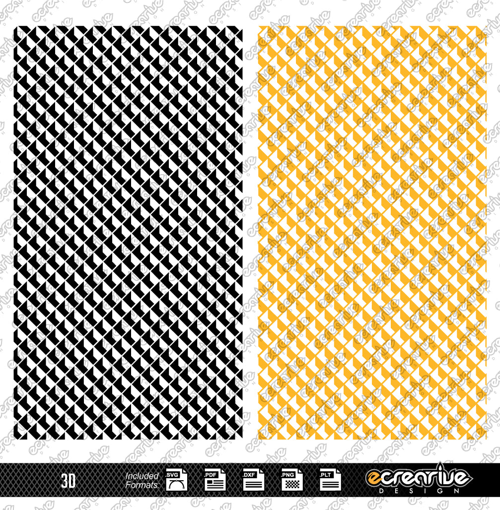 3D Vector Laser Stippling Pattern Template