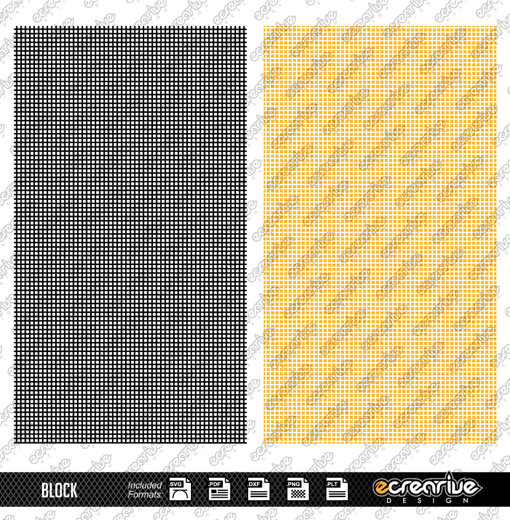 BLOCK Vector Laser Stippling Pattern Template