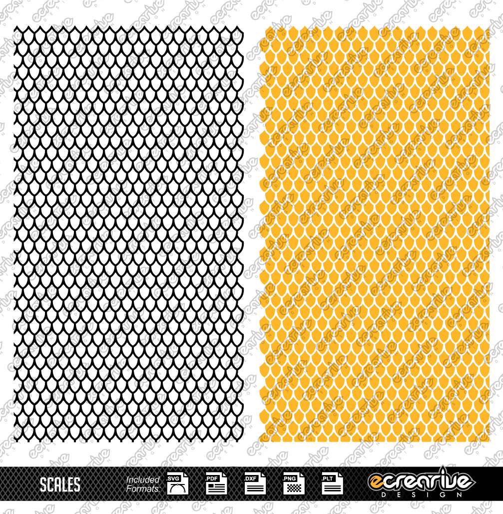 SCALES Vector Laser Stippling Pattern Template