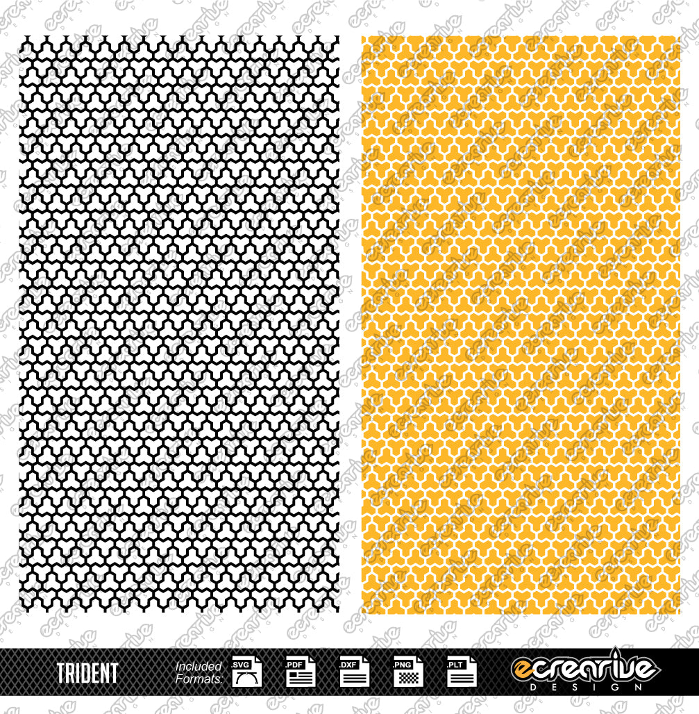 TRIDENT Vector Laser Stippling Pattern Template
