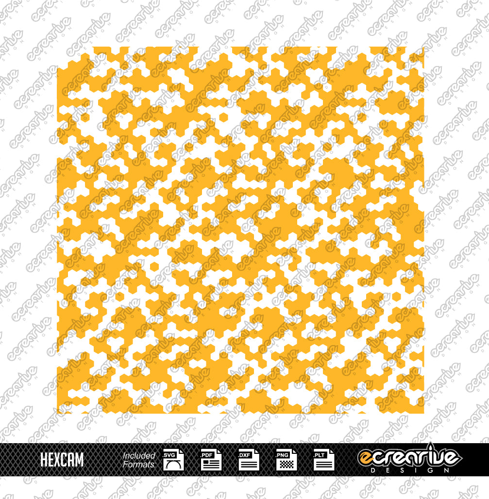 HEXCAM Camo Cerakote Stencil Digital Template