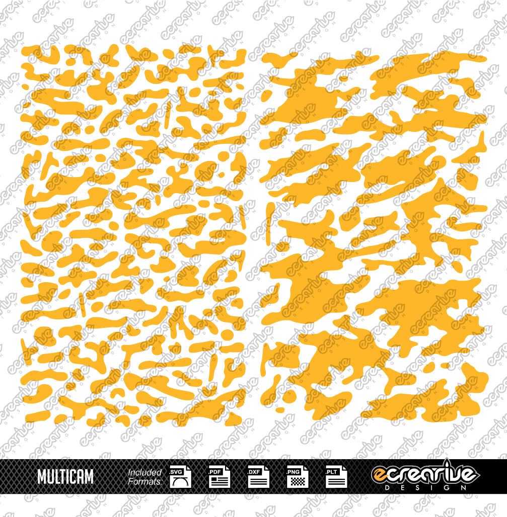 MULTICAM Camo Cerakote Stencil Digital Template
