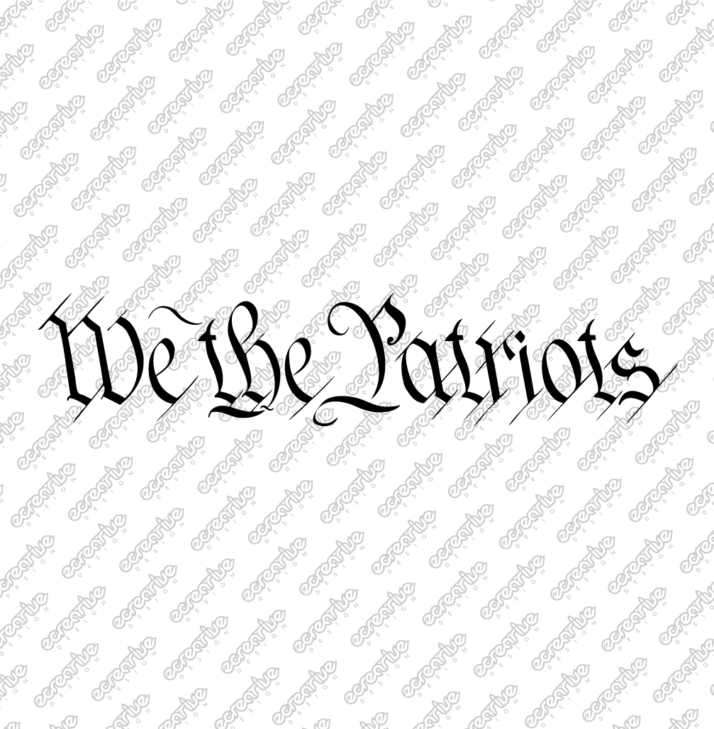 We The Patriots Vector Design