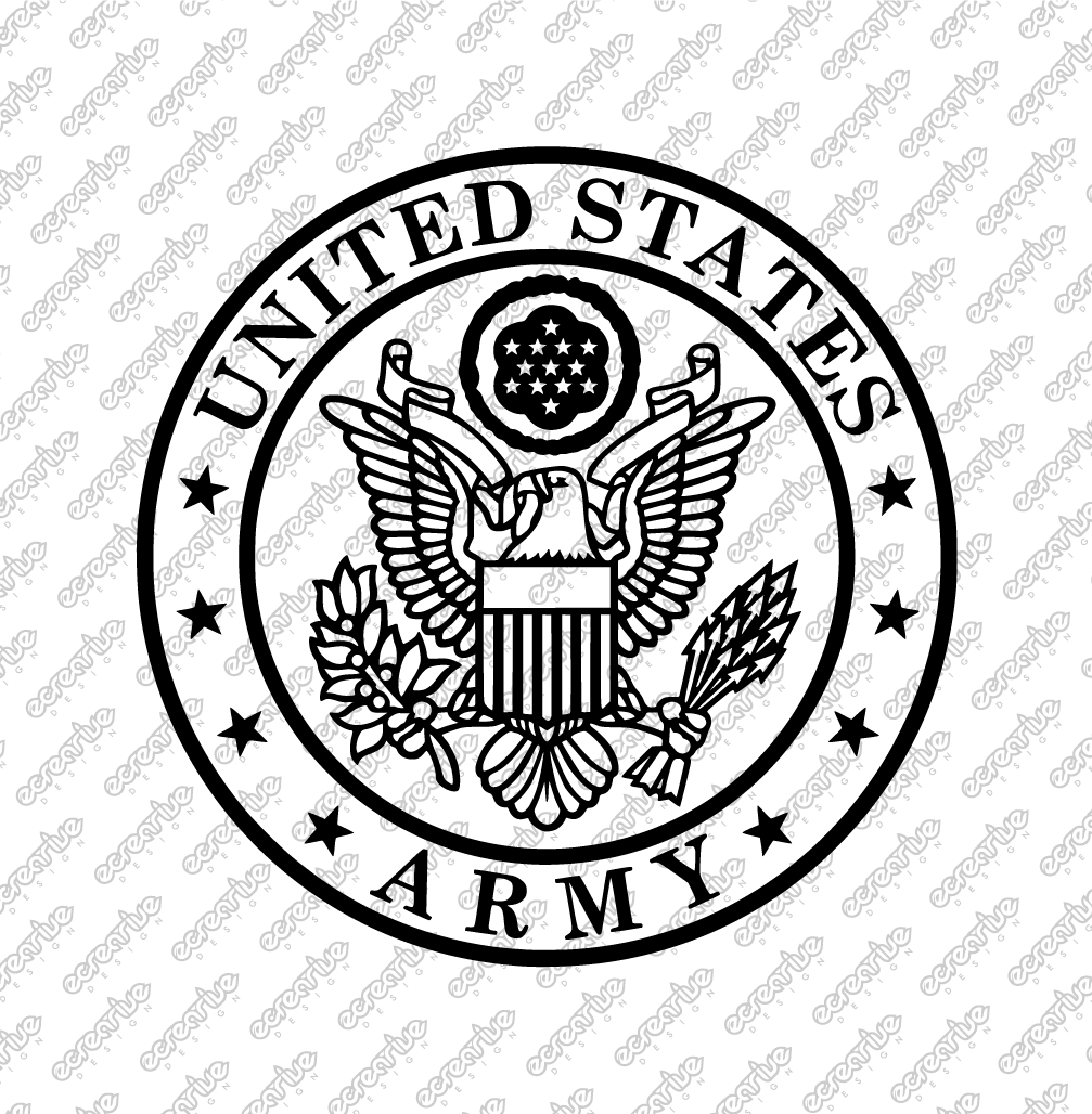 Army Crest Vector Design