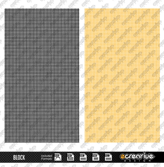 BLOCK Vector Laser Stippling Pattern Template