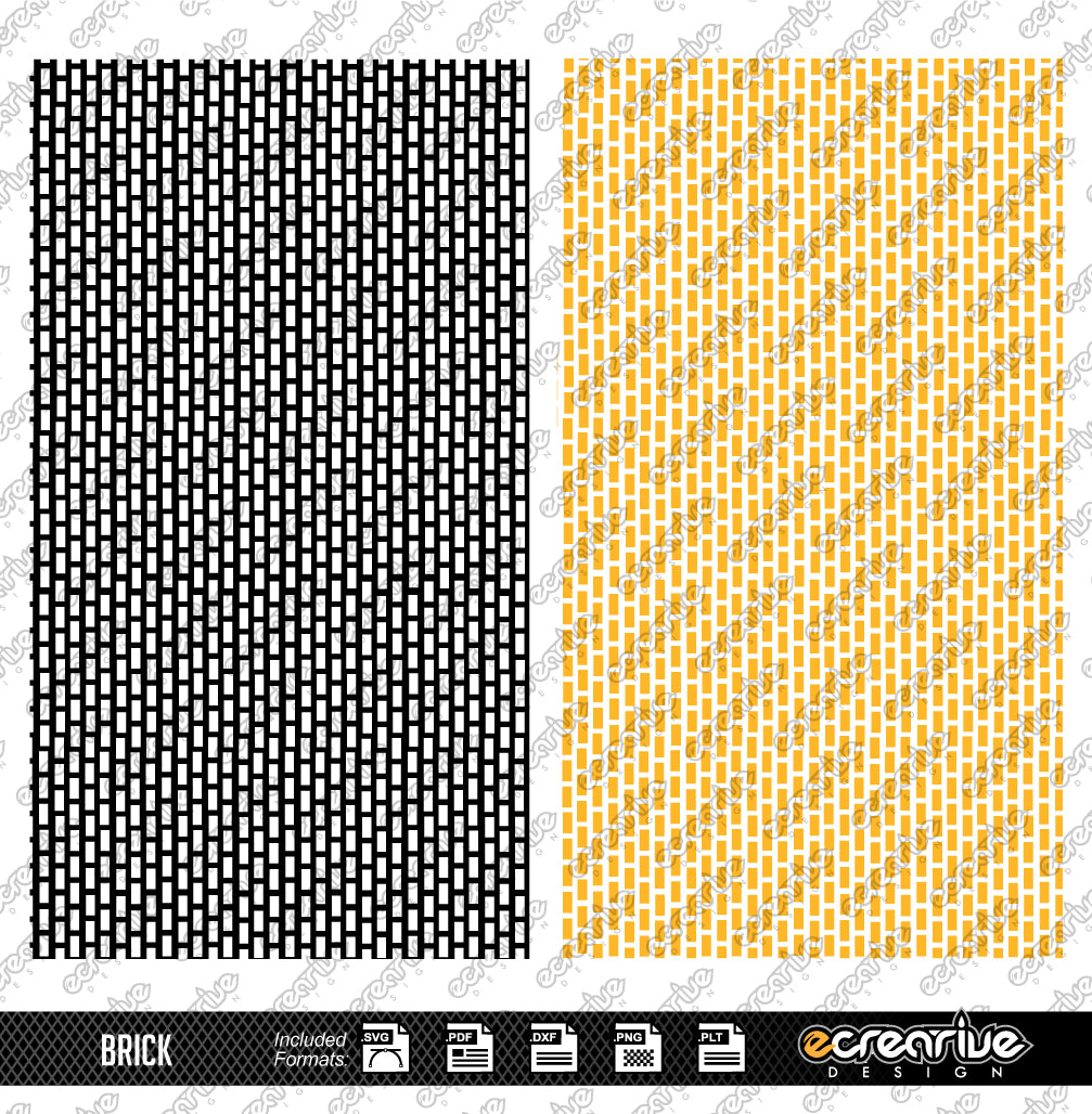 BRICK Vector Laser Stippling Pattern Template