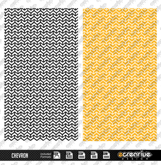 CHEVRON Vector Laser Stippling Pattern Template