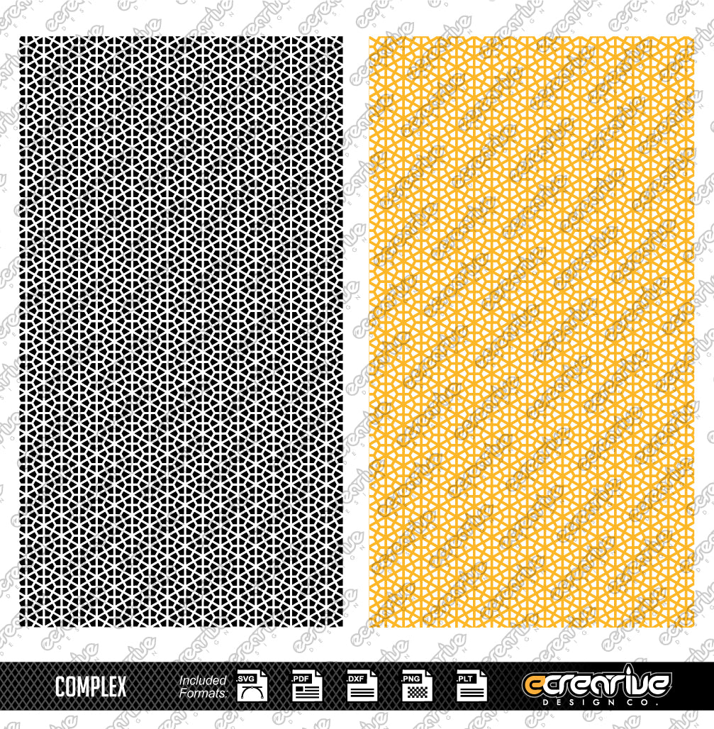 COMPLEX Vector Laser Stippling Pattern Template