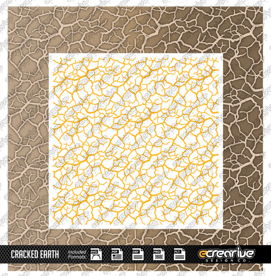 CRACKED EARTH Camo Cerakote Stencil Digital Template