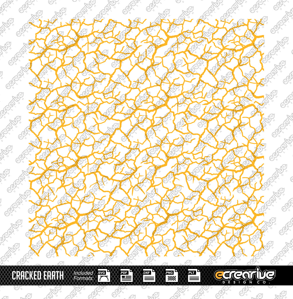 CRACKED EARTH Camo Cerakote Stencil Digital Template