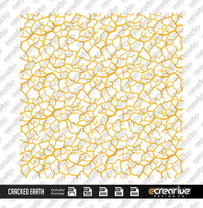 CRACKED EARTH Camo Cerakote Stencil Digital Template