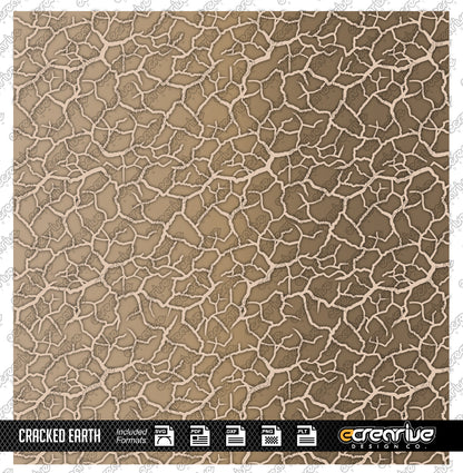 CRACKED EARTH Camo Cerakote Stencil Digital Template