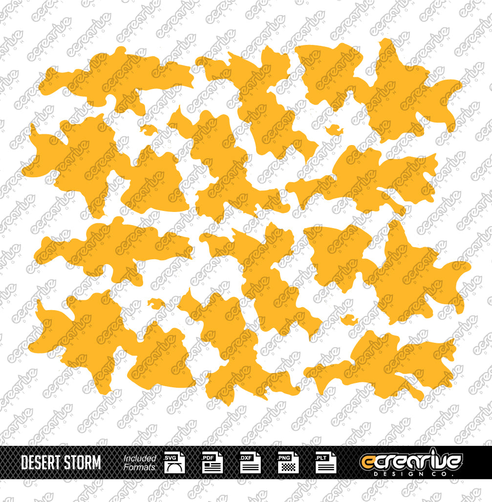 DESERT STORM DCU Camo Cerakote Stencil Digital Template