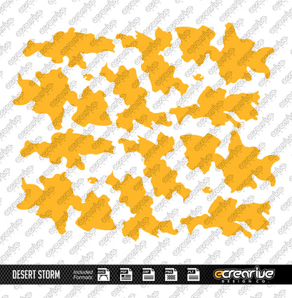 DESERT STORM DCU Camo Cerakote Stencil Digital Template