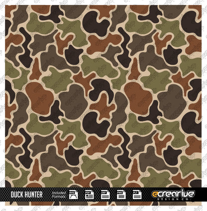 DUCK HUNTER Camo Cerakote Stencil Digital Template