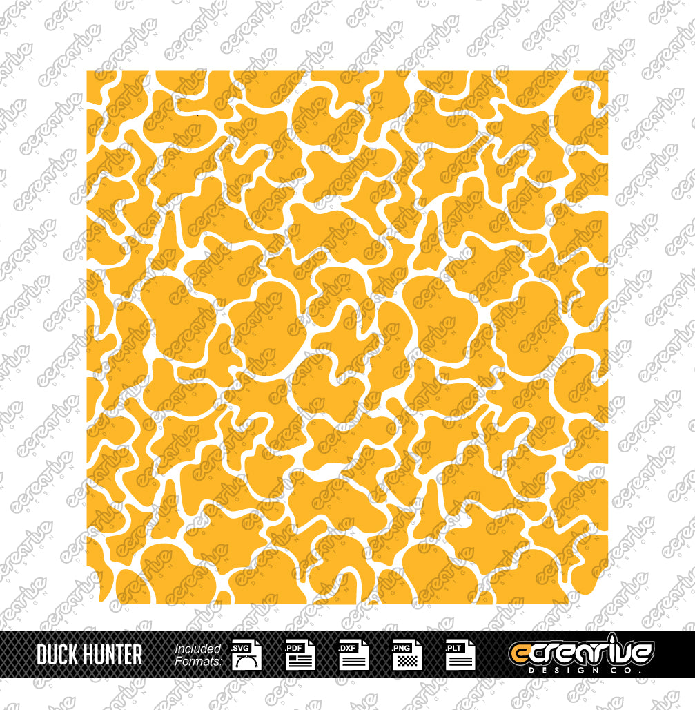 DUCK HUNTER Camo Cerakote Stencil Digital Template