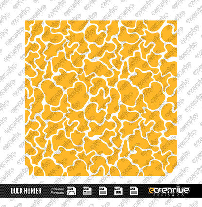 DUCK HUNTER Camo Cerakote Stencil Digital Template