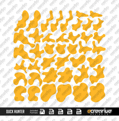 DUCK HUNTER Camo Cerakote Stencil Digital Template