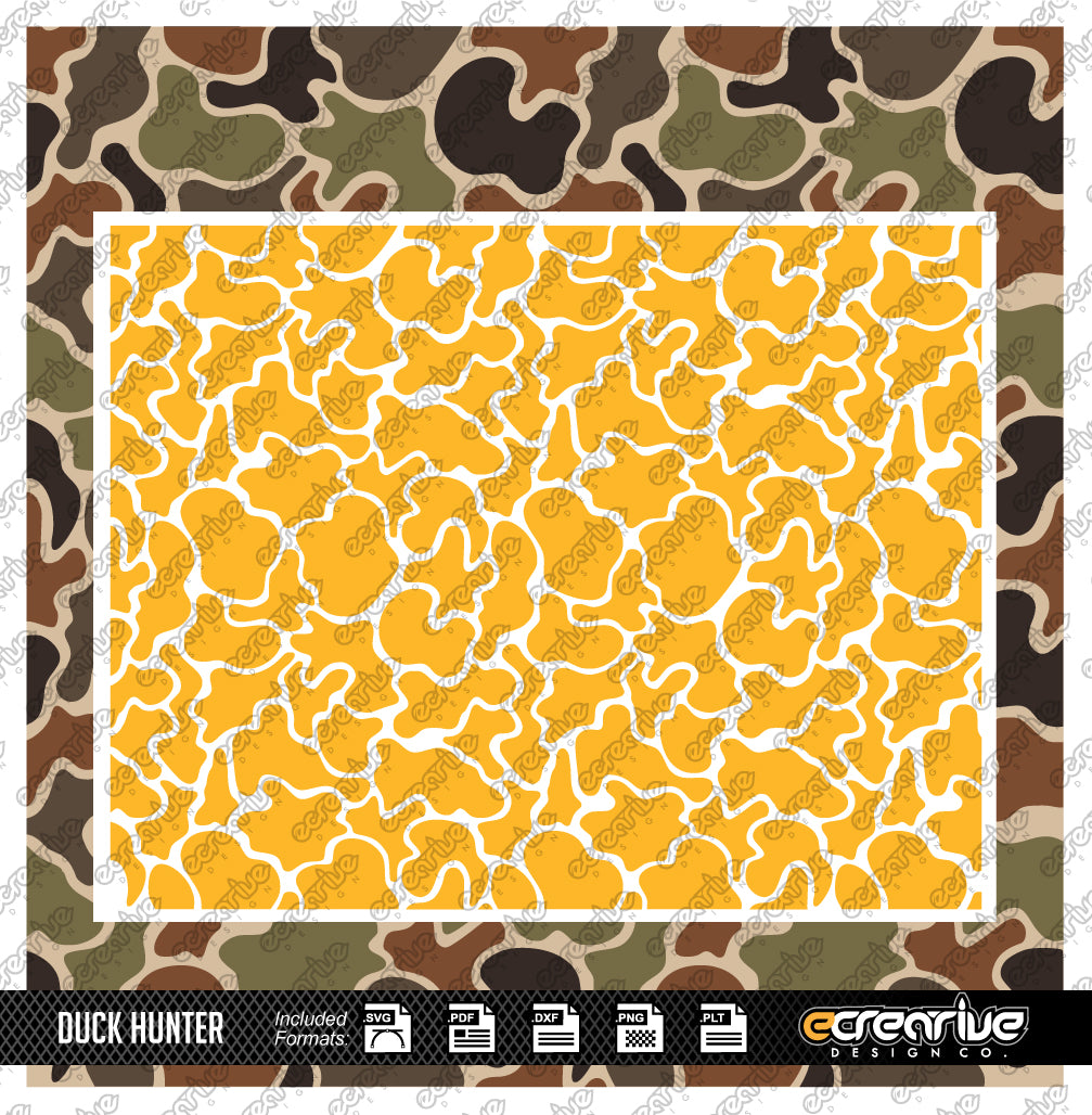 DUCK HUNTER Camo Cerakote Stencil Digital Template