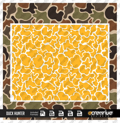 DUCK HUNTER Camo Cerakote Stencil Digital Template