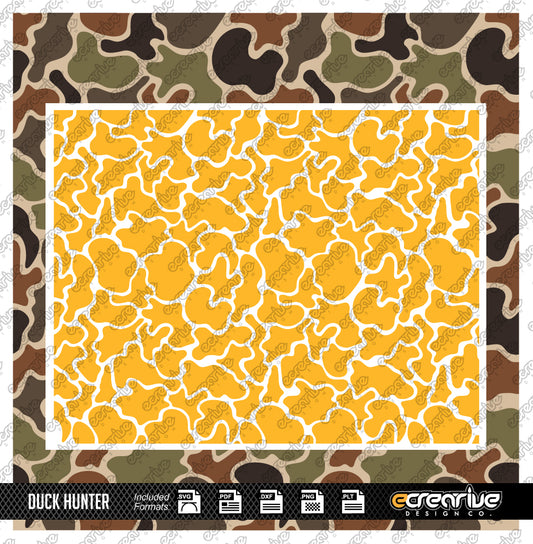 DUCK HUNTER Camo Cerakote Stencil Digital Template