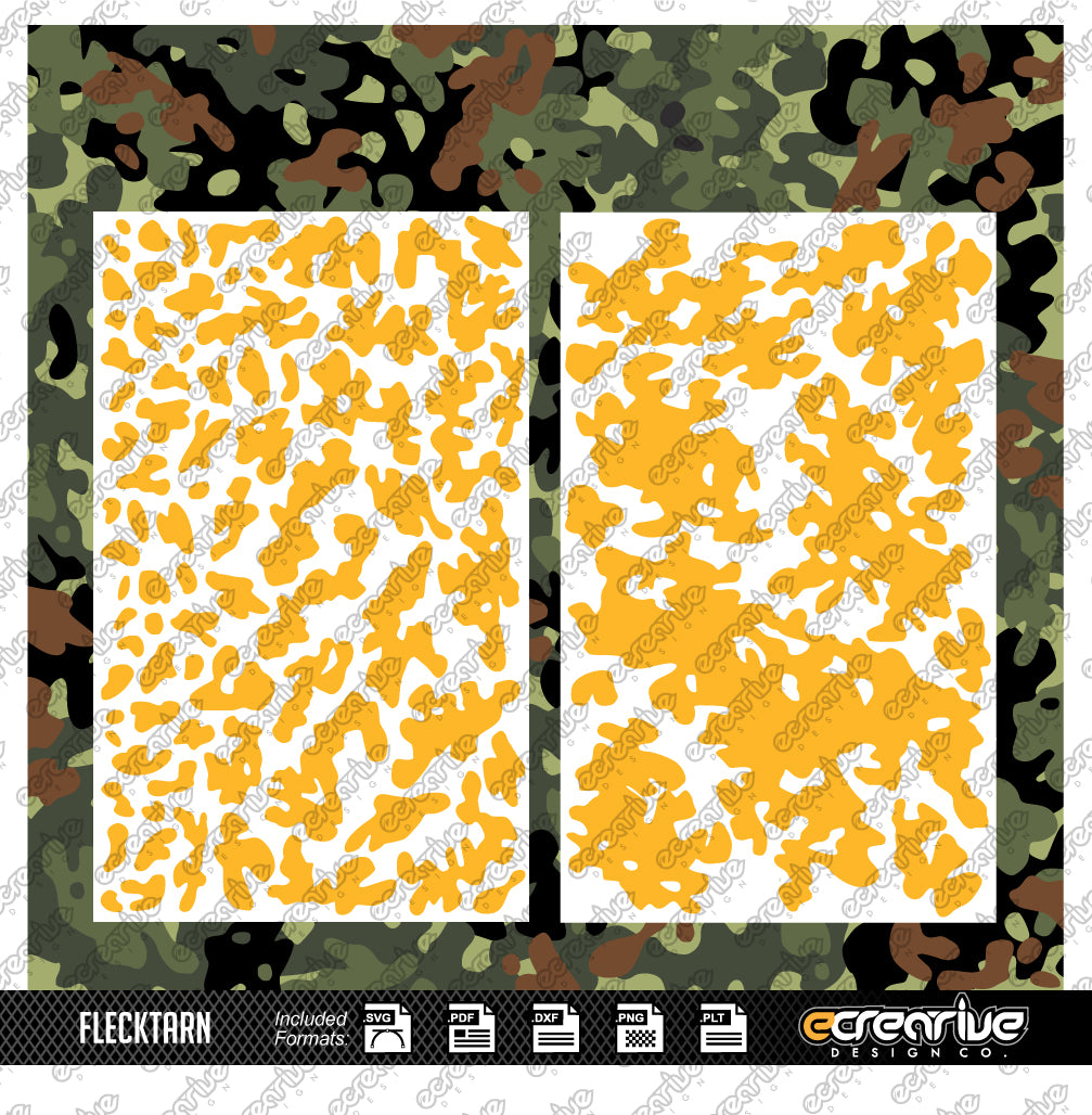FLECKTARN Camo Cerakote Stencil Digital Template