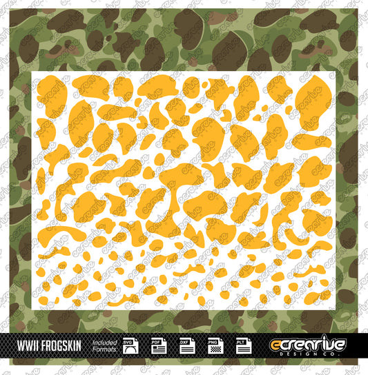WWII FROGSKIN Camo Cerakote Stencil Digital Template
