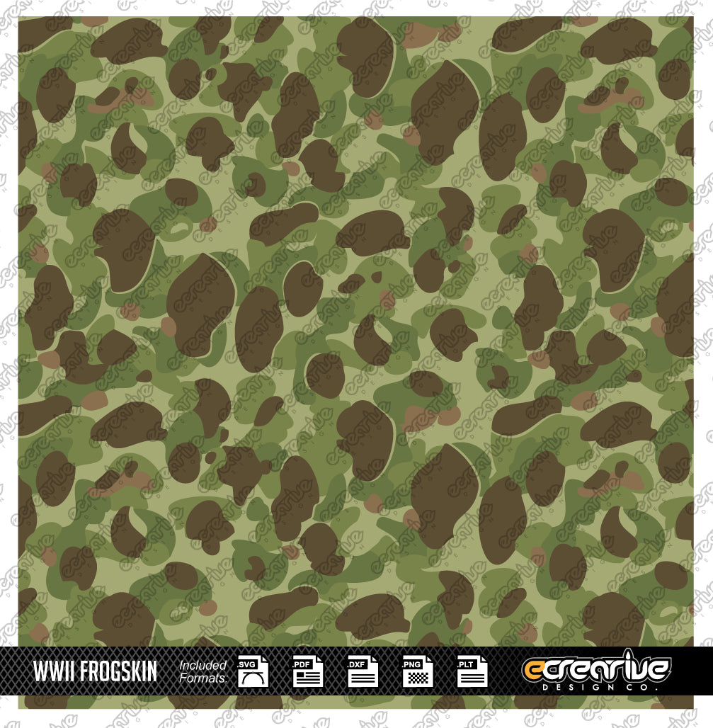 WWII FROGSKIN Camo Cerakote Stencil Digital Template