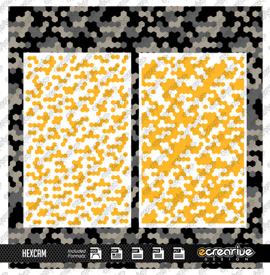 HEXCAM Camo Cerakote Stencil Digital Template