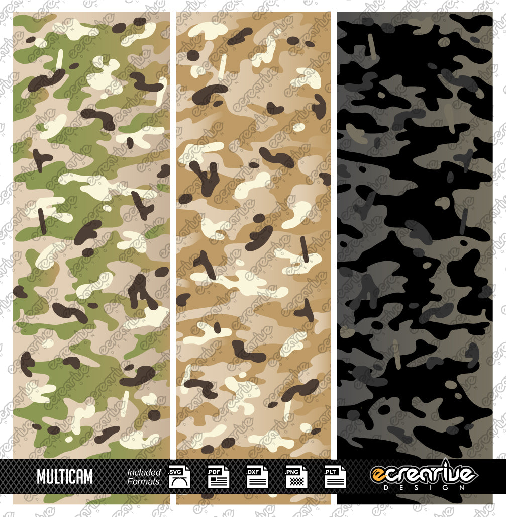 MULTICAM Camo Cerakote Stencil Digital Template