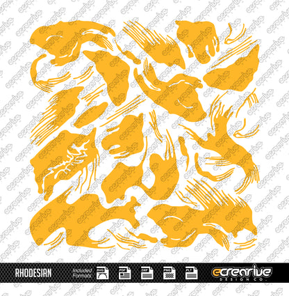 RHODESIAN Camo Cerakote Stencil Digital Template