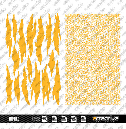 RIPTILE Camo Cerakote Stencil Digital Template