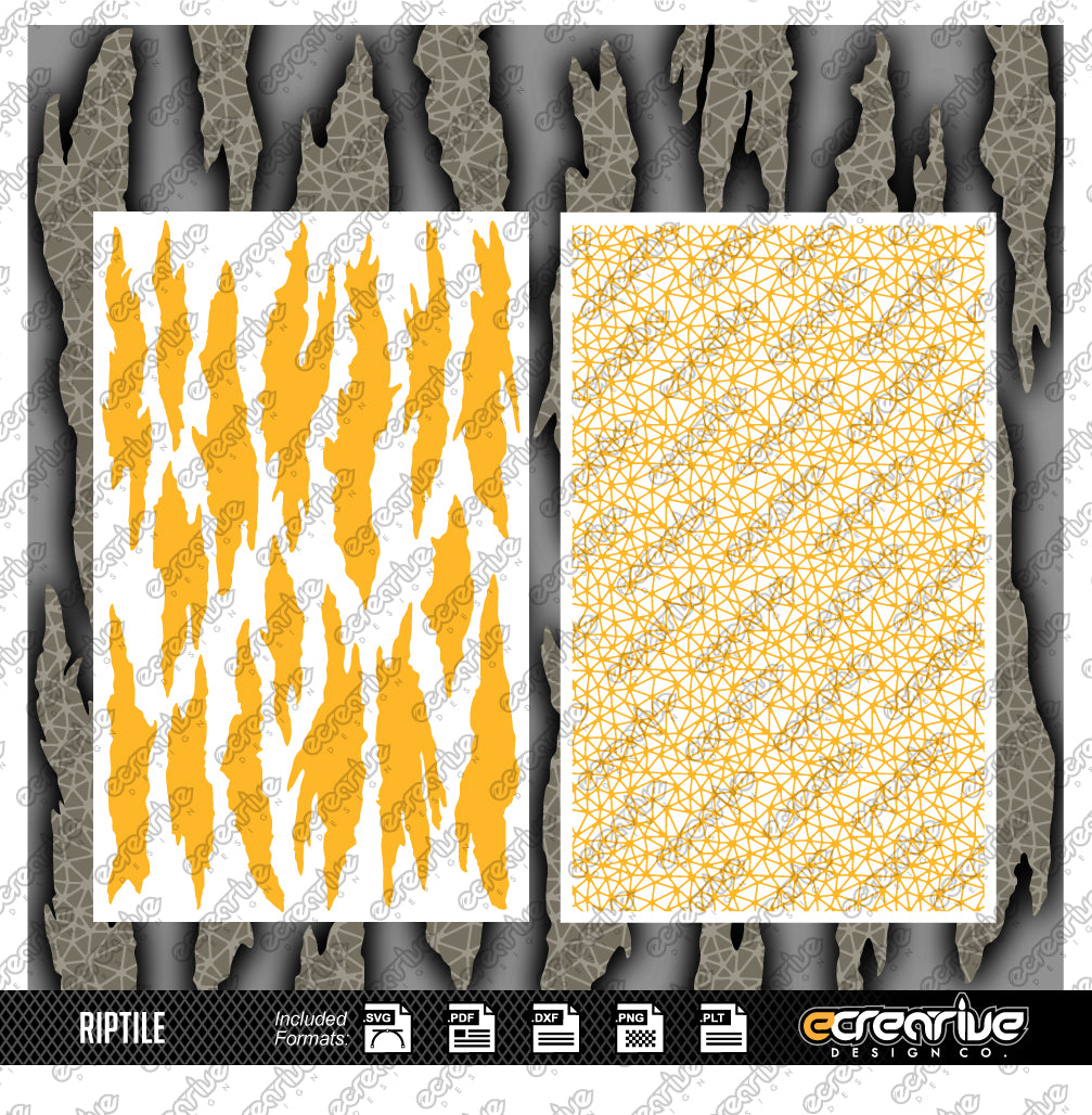 RIPTILE Camo Cerakote Stencil Digital Template
