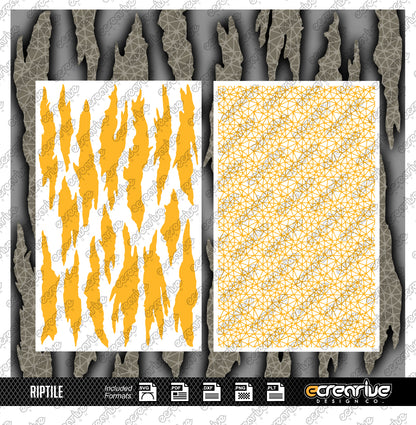 RIPTILE Camo Cerakote Stencil Digital Template