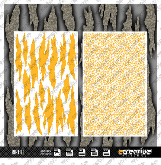 RIPTILE Camo Cerakote Stencil Digital Template