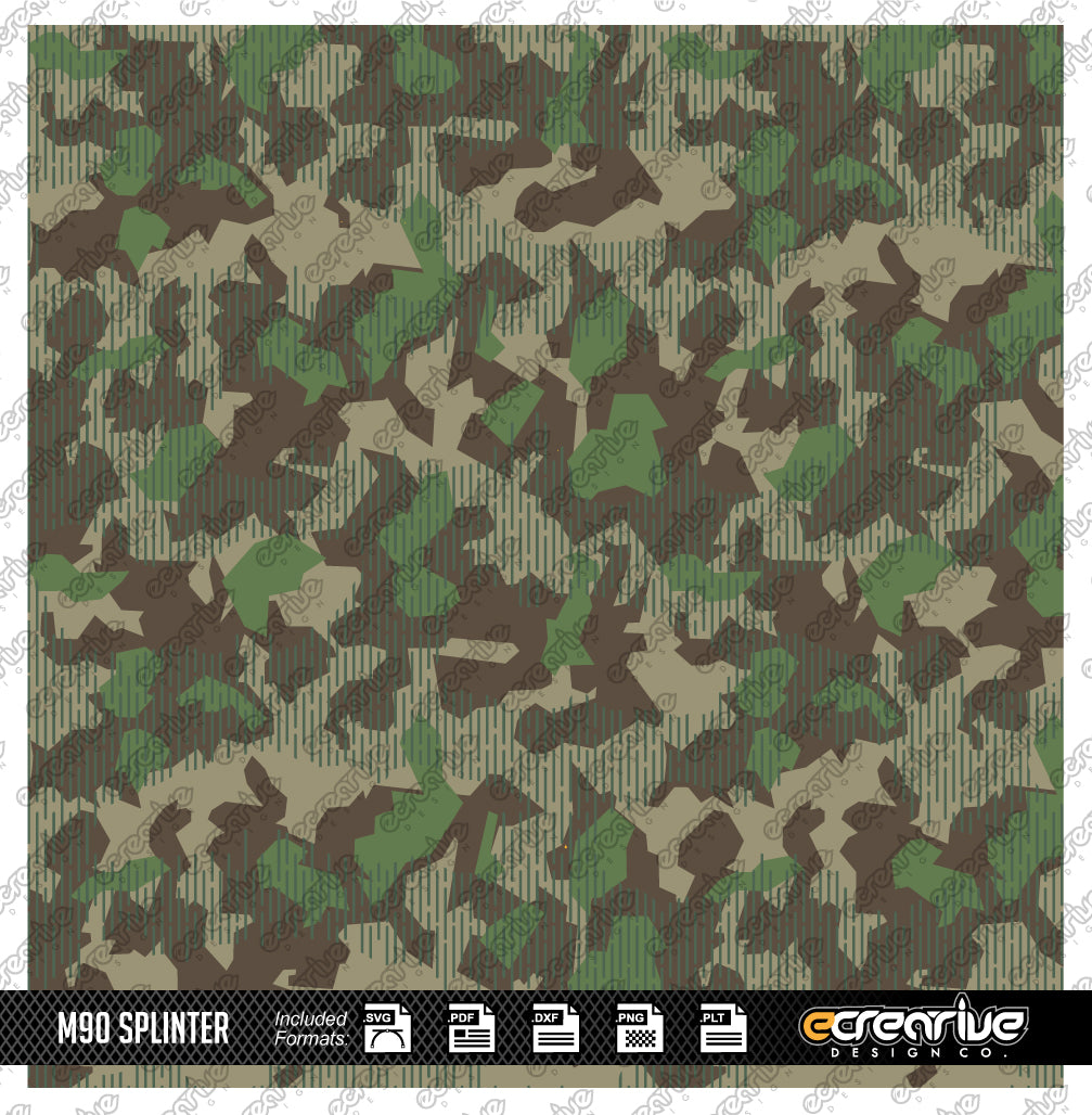 SPLINTER M90 Camo Cerakote Stencil Digital Template