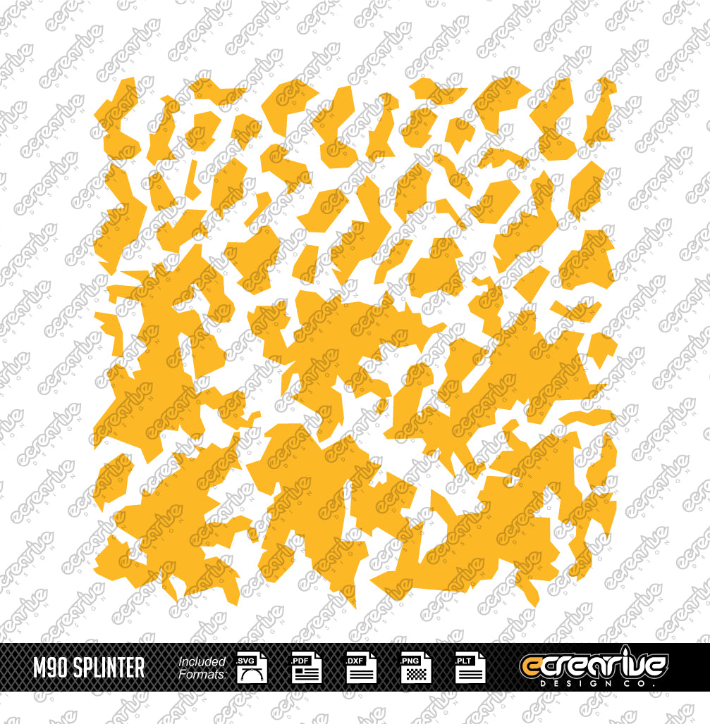 SPLINTER M90 Camo Cerakote Stencil Digital Template