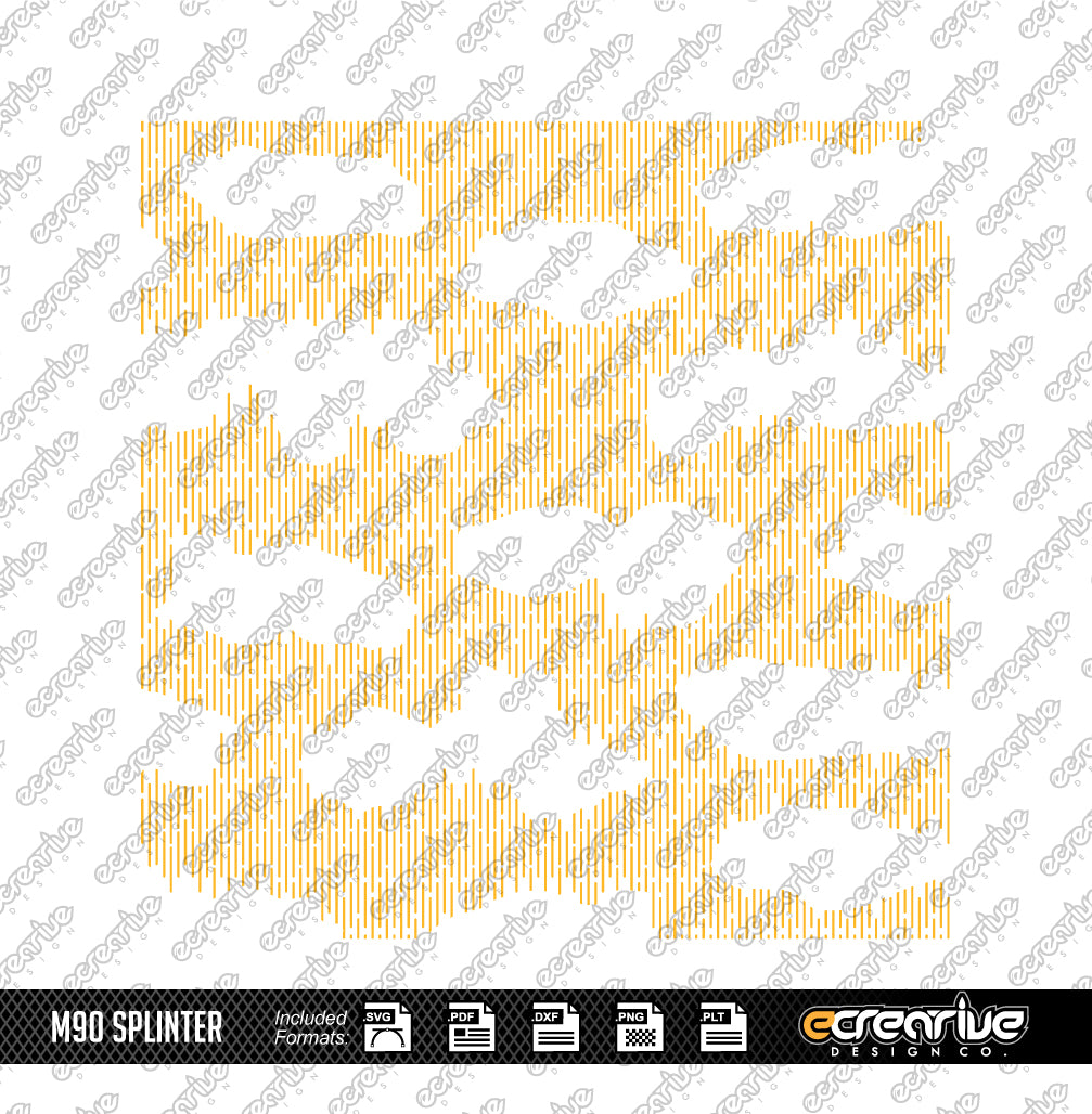 SPLINTER M90 Camo Cerakote Stencil Digital Template