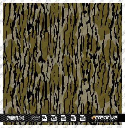 SWAMPLAND Camo Cerakote Stencil Digital Template