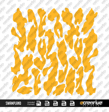 SWAMPLAND Camo Cerakote Stencil Digital Template