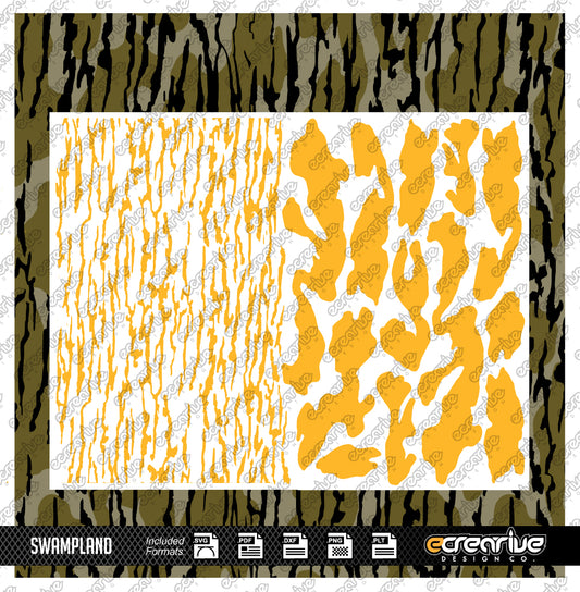 SWAMPLAND Camo Cerakote Stencil Digital Template