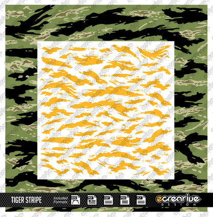 TIGER STRIPE Camo Cerakote Stencil Digital Template