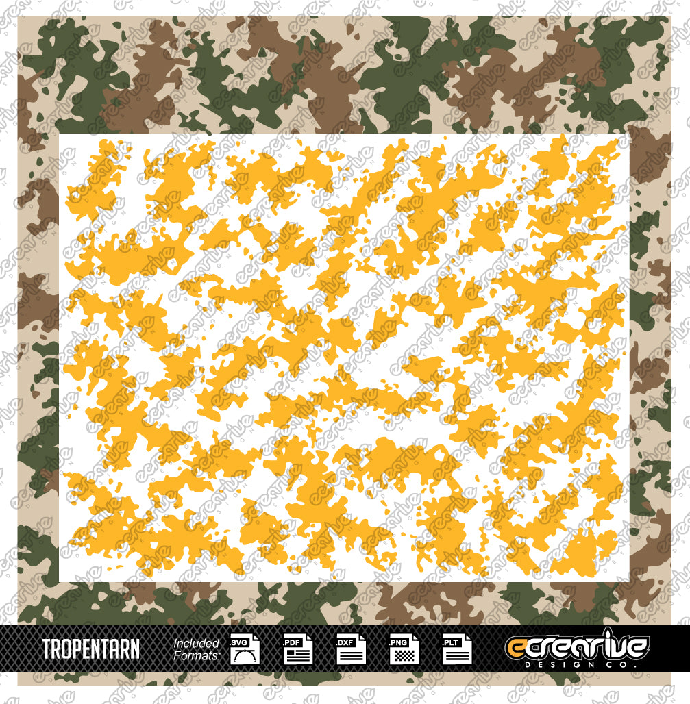 TROPENTARN Camo Cerakote Stencil Digital Template