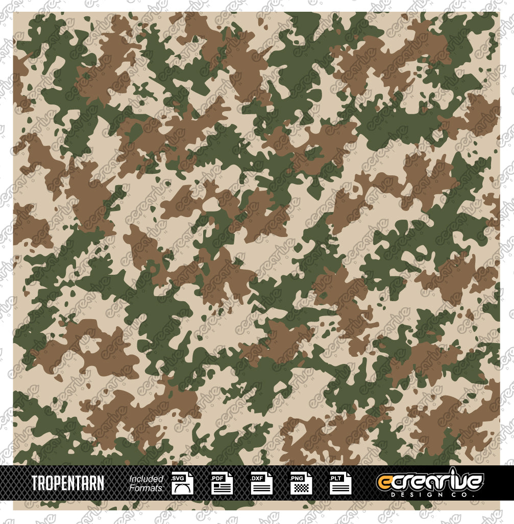 TROPENTARN Camo Cerakote Stencil Digital Template