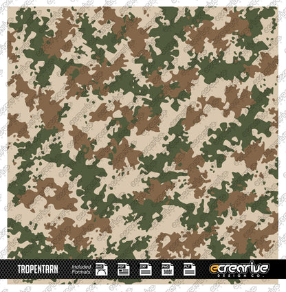 TROPENTARN Camo Cerakote Stencil Digital Template