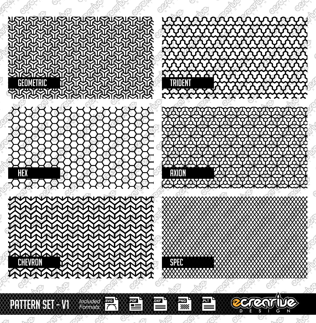 Laser Stippling Pattern Template Set v1 SVG