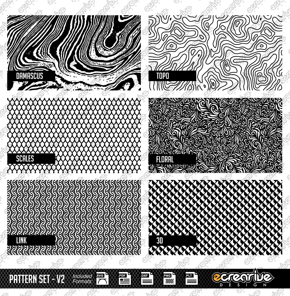 Laser Stippling Pattern Template Set v2 SVG