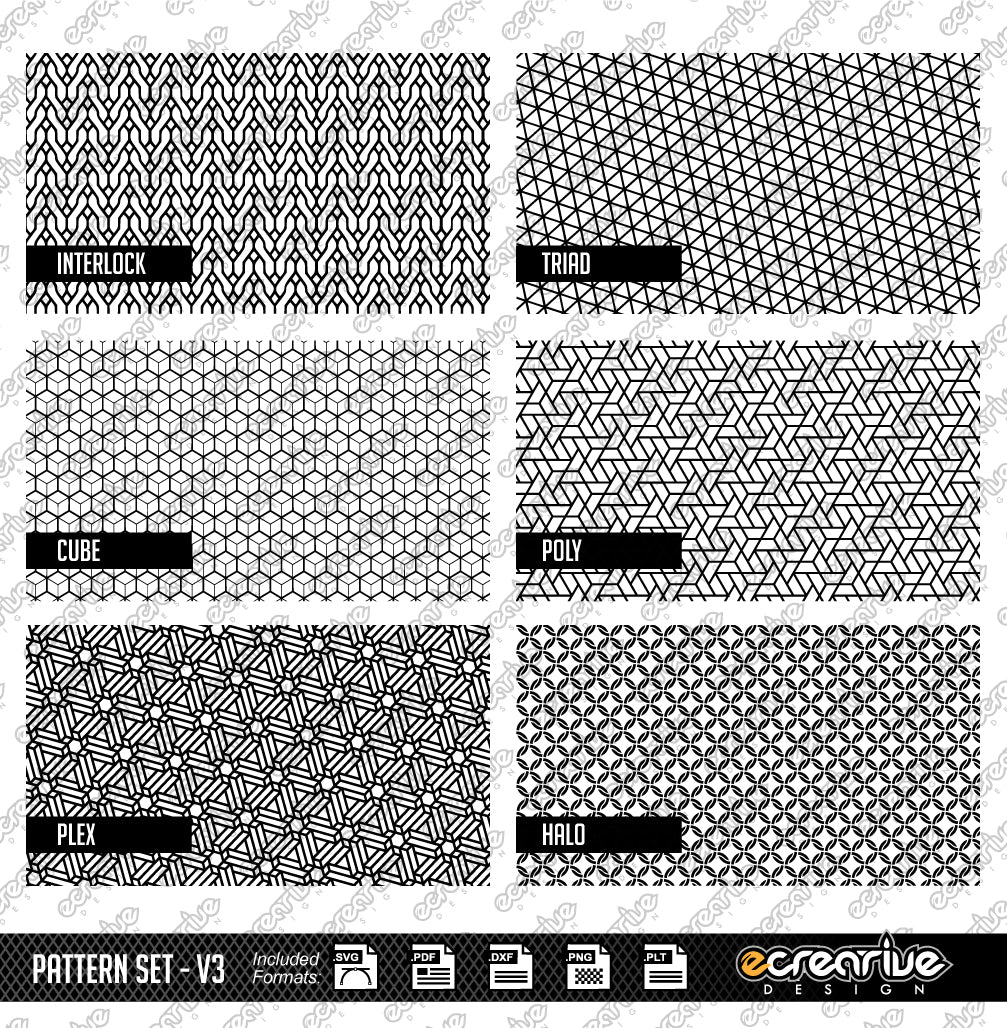 Laser Stippling Pattern Template Set v3 SVG