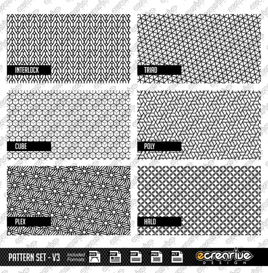 Laser Stippling Pattern Template Set v3 SVG